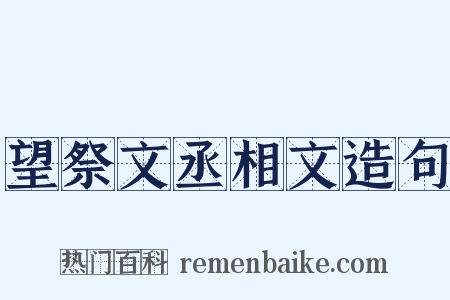望祭文丞相文造句是什么意思的图片